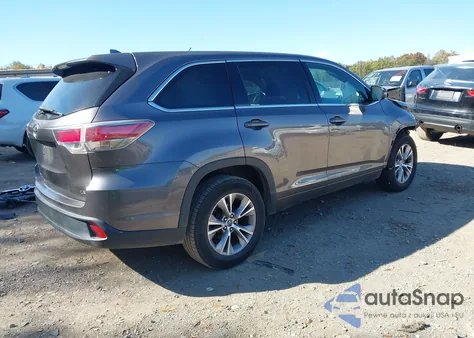 2016 Toyota Highlander Le Plus V6 from USA, damaged, VIN 5TDZKRFH2GS122479